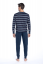 Herren Pyjamas DOMINIC - Größe: 4XL, Farbe: Dunkelblau / Navy