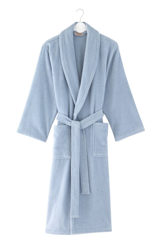 Halat de baie unisex MICRO COTTON - Mărime: XXL, Culoare: Albastru deschis / Light blue
