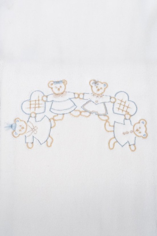 Geschenkset für Kinder Hand- und Badetücher FAMILY, 2 St. - Abmessung: Set (Handtuch 50x90cm, Badetuch 70x130cm), Farbe: Sahne / Blau Stickerei