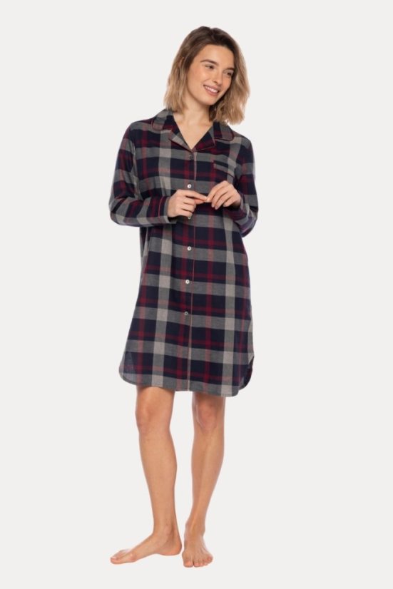Damennachthemd aus Flanell LUCIA