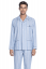 Pijamale de flanel pentru bărbați RODRIGO - Mărime: 3XL, Culoare: Albastru deschis / Light blue
