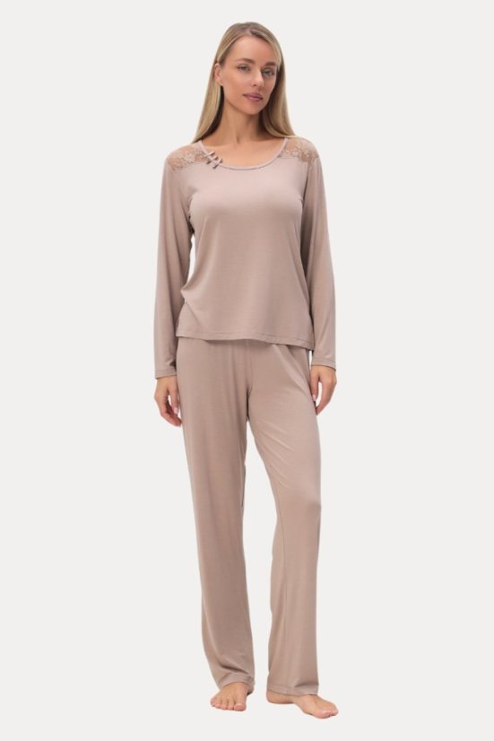 Dámské bambusové pyžamo PAOLA - Velikost: XL, Barva: Růžová