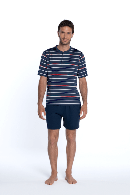 Herren Pyjamas GUSTAVO - Größe: XL, Farbe: Dunkelblau / Navy