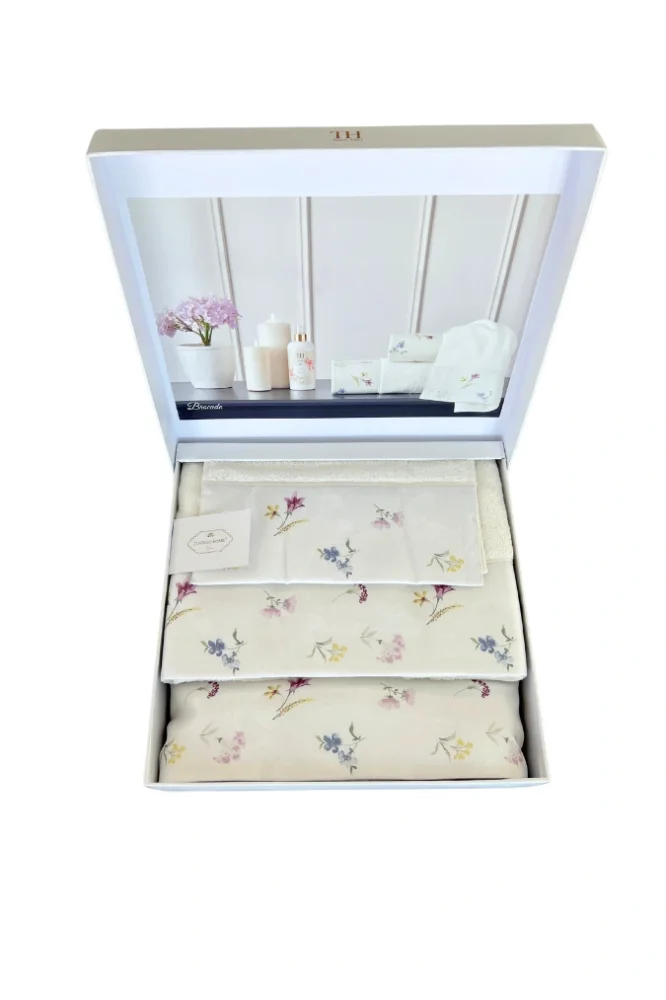 Geschenkverpackung Hand- und Badetücher BROCADE, 3 St.