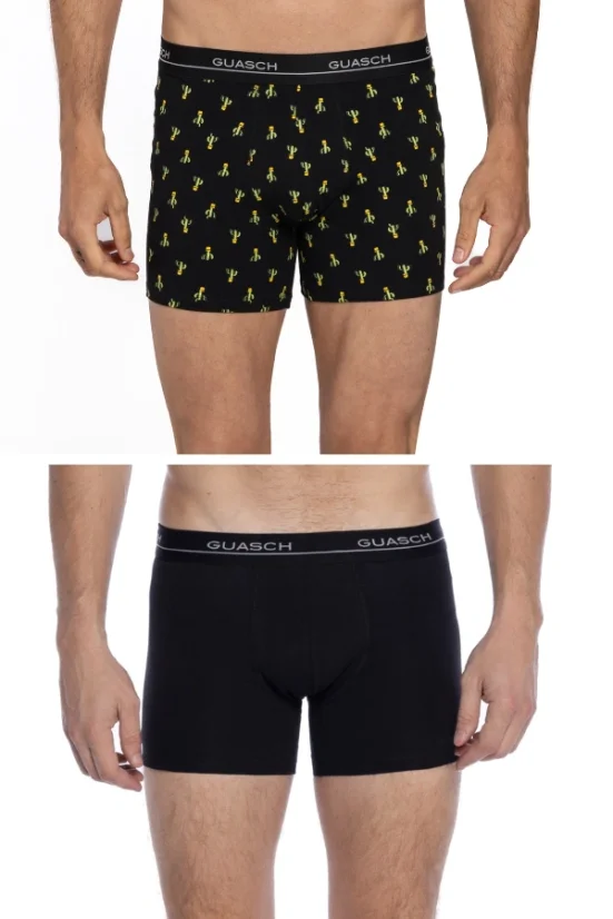 Herren Boxershorts RUBENS aus elastischer Baumwolle, 2 Stk. - Größe: XL, Verpackung: In Geschenkbox 2 St.