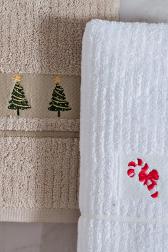 Zestaw prezentowy świątecznych ręczników MERRY, 3 szt.