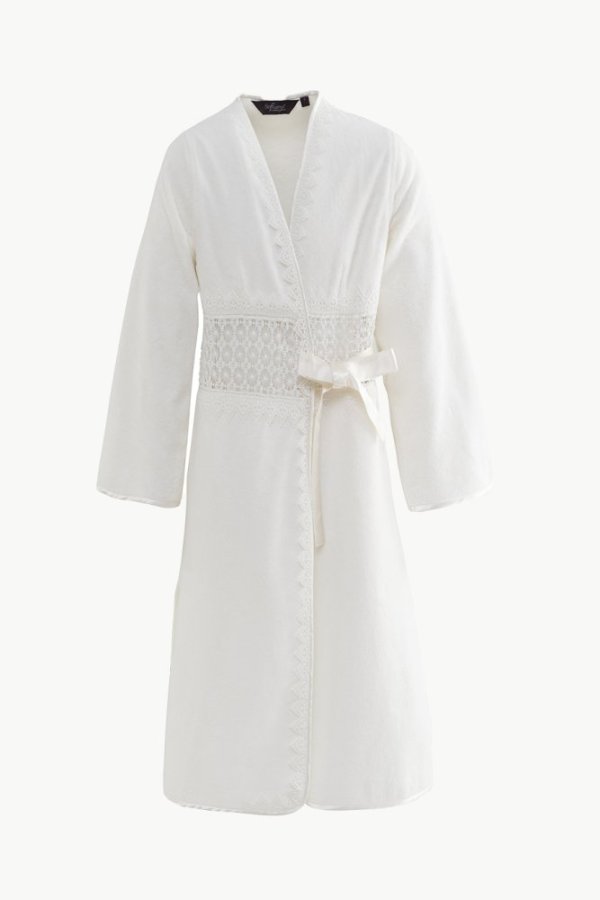 Damski elegancki szlafrok DEMET w ozdobnym opakowaniu