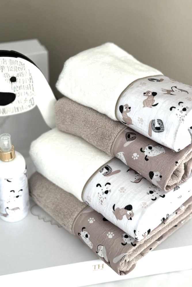 Laste kinkekomplekt käterätik ja saunalina BEAGLE, 2 tk.