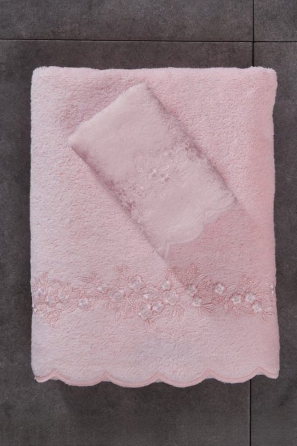 Handtuch SILVIA mit Spitze 50x100 cm
