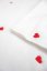 Prosop MICRO LOVE 50x100 cm - Culoare: Alb - inimioare roșu / Red hearts
