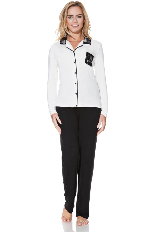 Damenpyjama aus Bambus CLAUDIA