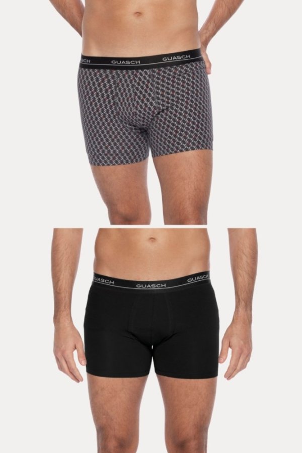 Bokserki męskie CESAR z elastycznej bawełny, 2 szt.