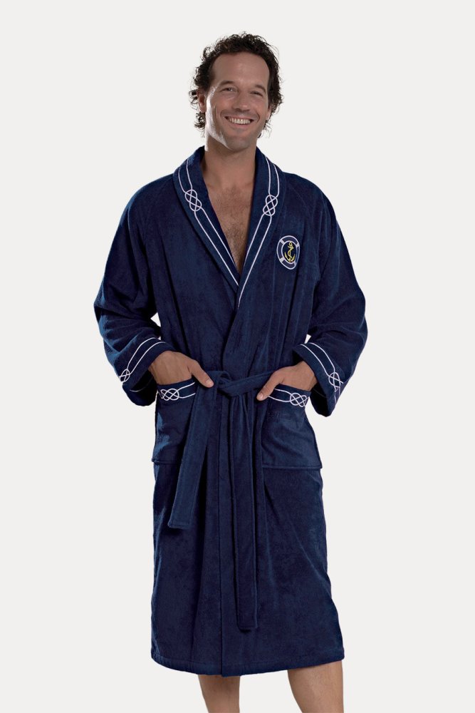 Soft Cotton Luxusný pánsky župan MARINE MAN v darčekovom balení