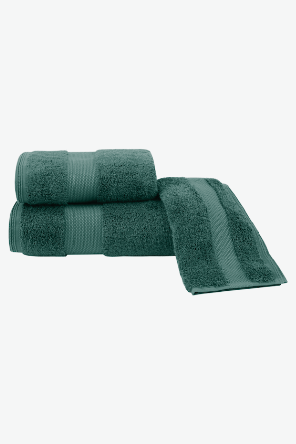 Soft Cotton Luxusné uterák DELUXE 50x100cm. Najlepšie uteráky, ktoré spĺňajú požiadavky na savosť, hebkosť a ľahkú údržbu. Zelená