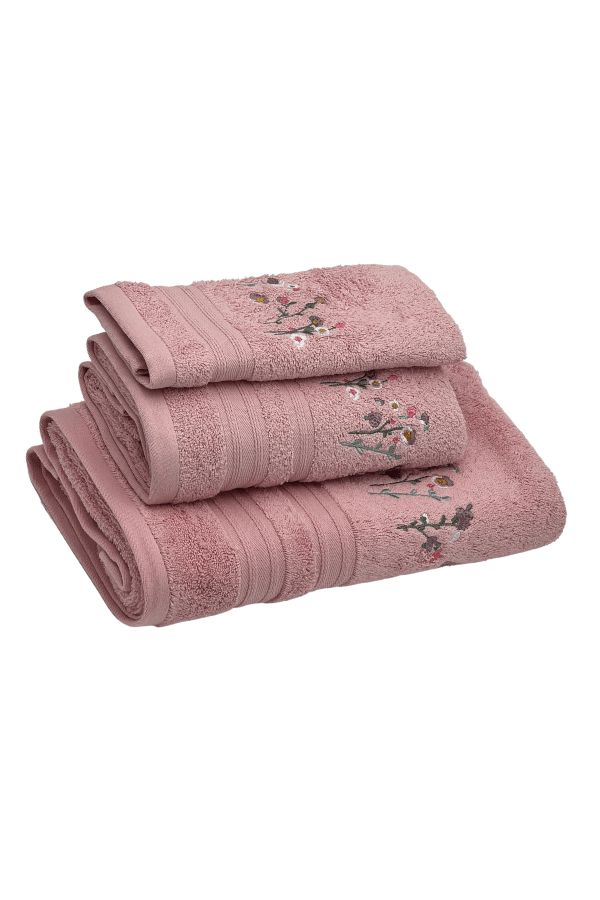 Soft Cotton Dárková sada ručníky a osuška GARDENIA, 3 ks  Růžová