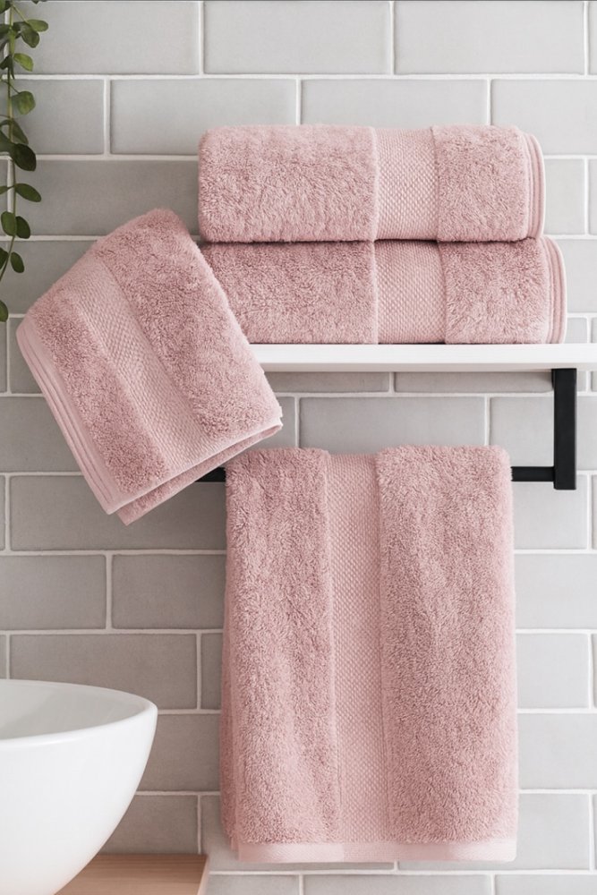 Soft Cotton Výhodná sada uterákov DELUXE + kúpeľňová predložka NODE