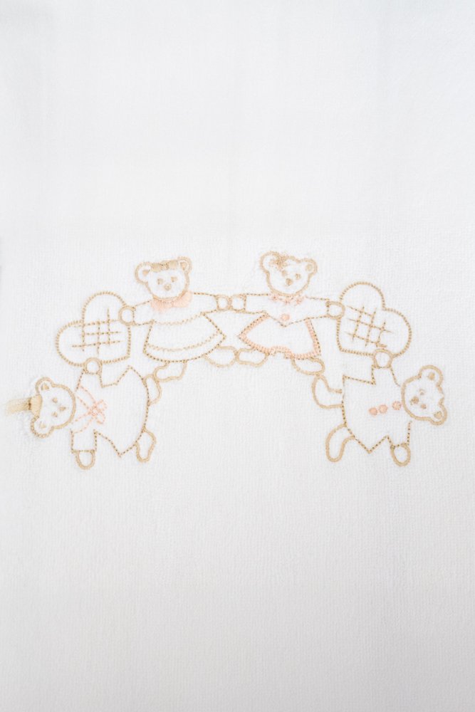 Set cadou pentru copii, prosop și prosop de corp FAMILY, 2 buc Alb