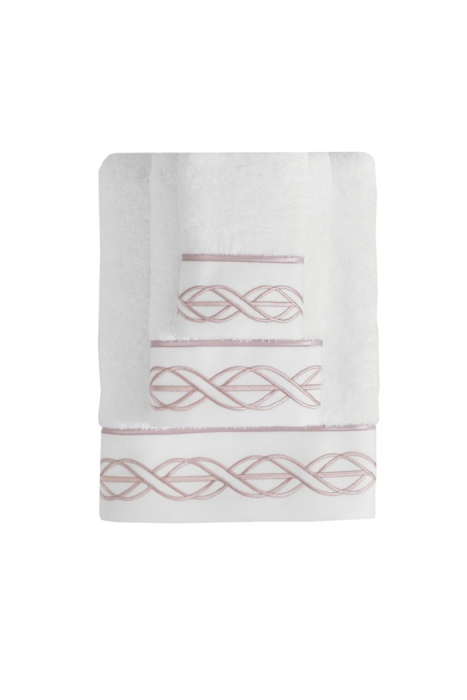 Prosop mic VITA 30 x 50 cm Alb – Broderie bej