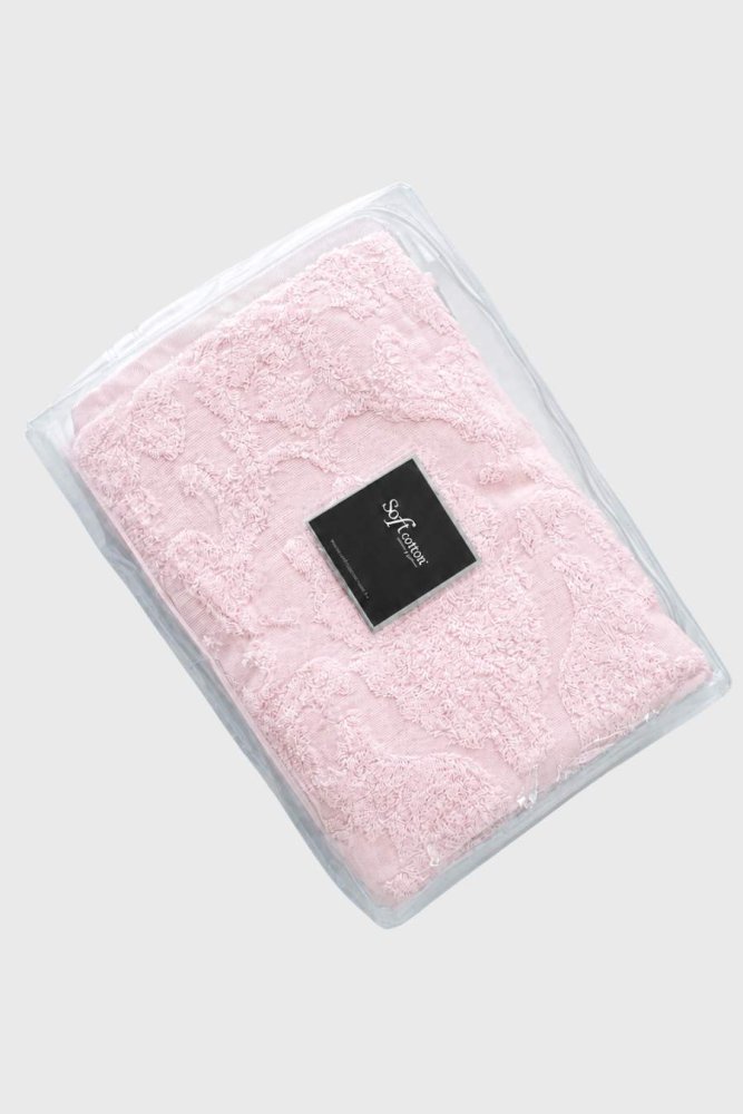 Set prosop și prosop de corp DAMASK, 2 buc Roz / Pink