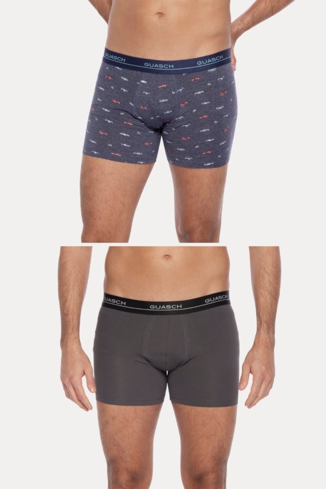 2 Pack, Boxeri pentru bărbați IZIDOR, din bumbac elastic M În cutie