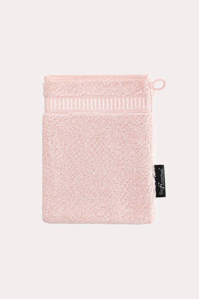 Mănușă de baie frotir SOFT 16x22 cm Roz / Pink