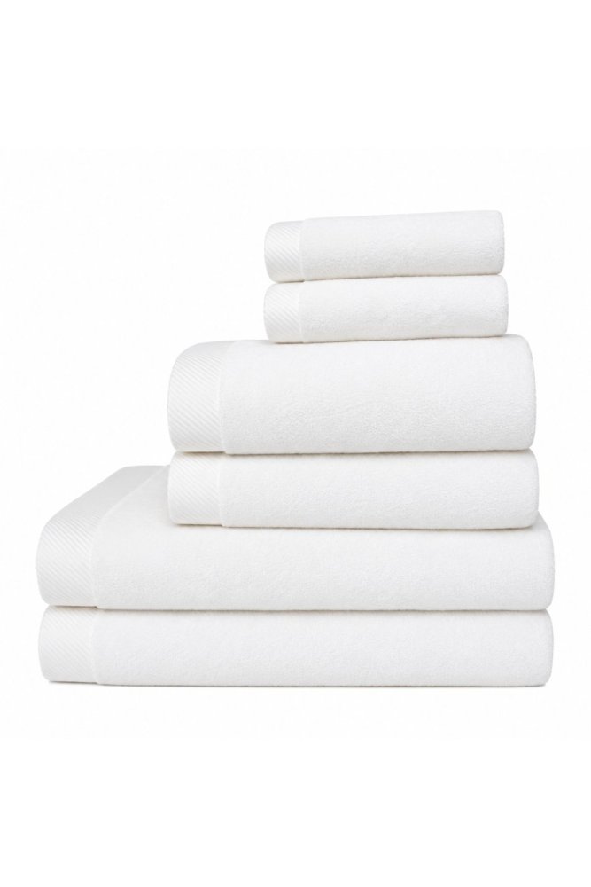 Set avantajos prosoape MICRO COTTON, 6 buc Alb / White