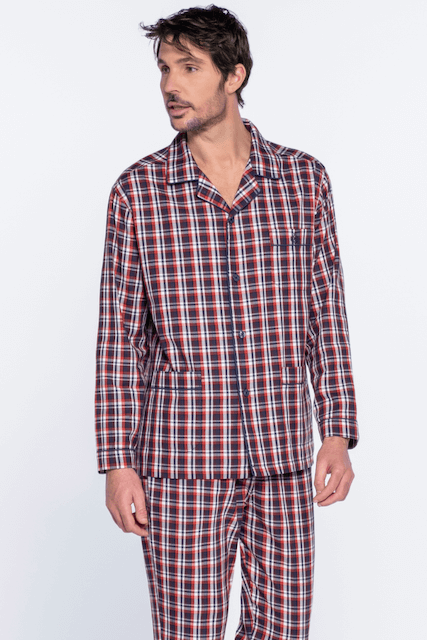 Levně Pánské pyžamo AKIM Bordó XL