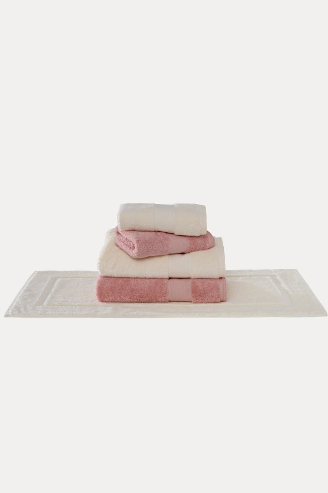 Soft Cotton Výhodná sada uterákov DELUXE + kúpeľňová predložka NODE