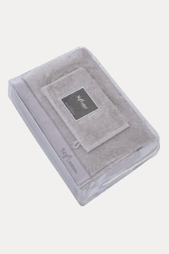 Soft Cotton Darčeková sada uterák, osuška a umývacia žinka AURA