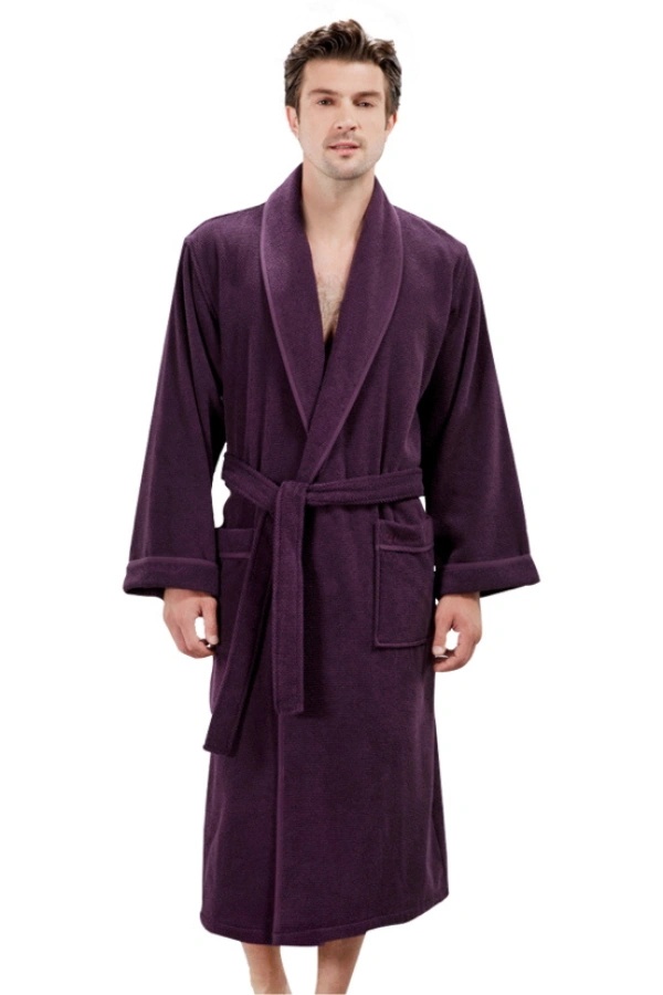 Halat pentru bărbați LORD Violet închis / Dark purple M