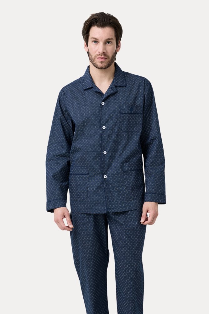 Pánské pyžamo MIGUEL XXL Modrá