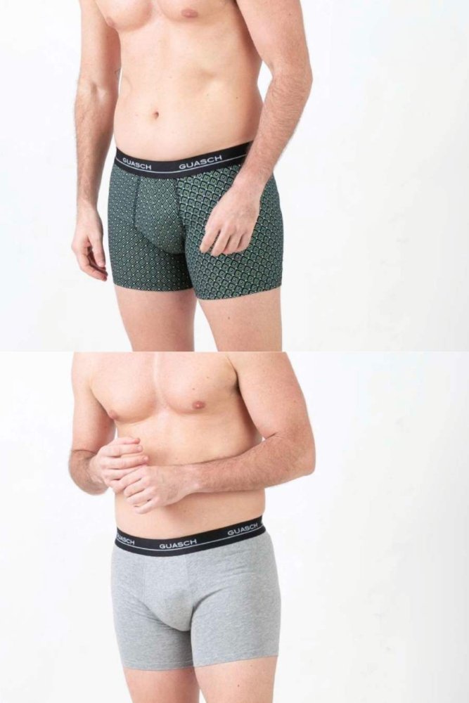 2 Pack, Boxeri pentru bărbați ANGEL, din bumbac elastic XL În cutie cadou 2 buc