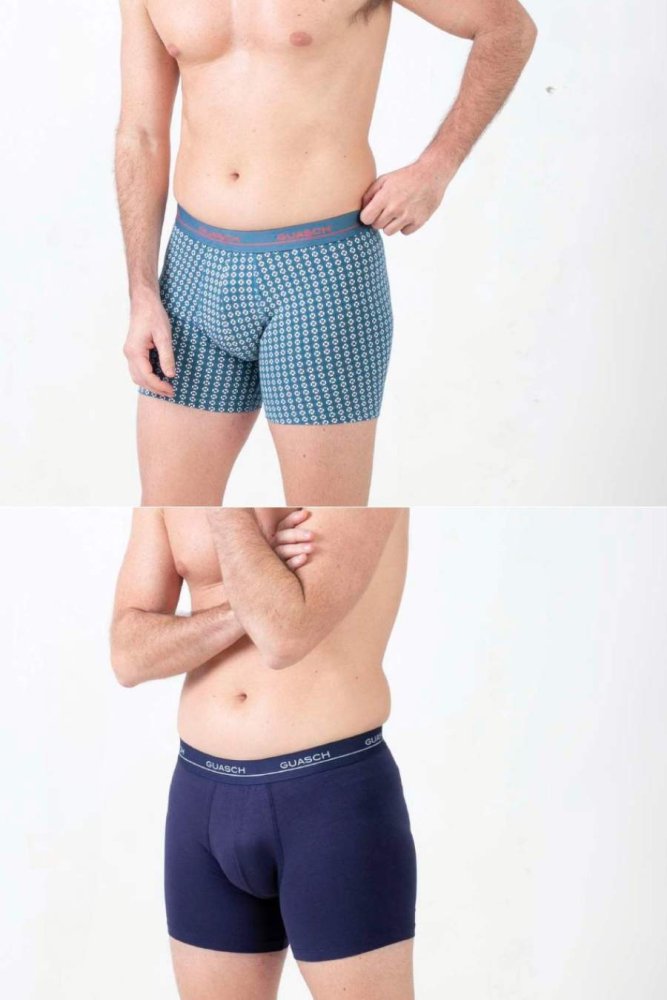 2 Pack, Boxeri pentru bărbați JUAN, din bumbac elastic M În cutie cadou 2 buc