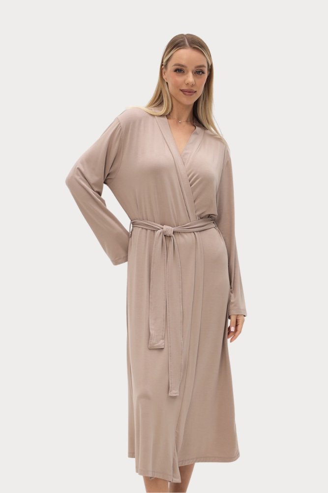 Halat femei CHANTAL din bambus XL Bej / Beige