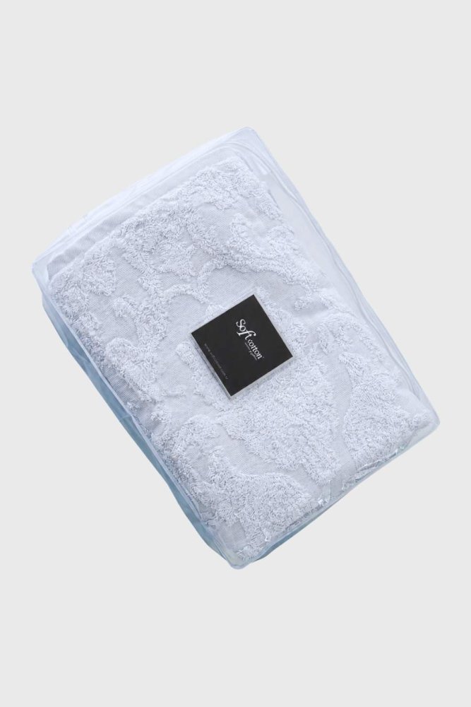 Set prosop și prosop de corp DAMASK, 2 buc Albastru deschis / Light