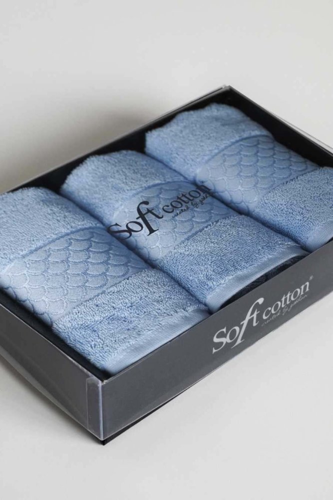 Set cadou de prosoape mici RIO, 3 buc Albastru deschis / Light blue