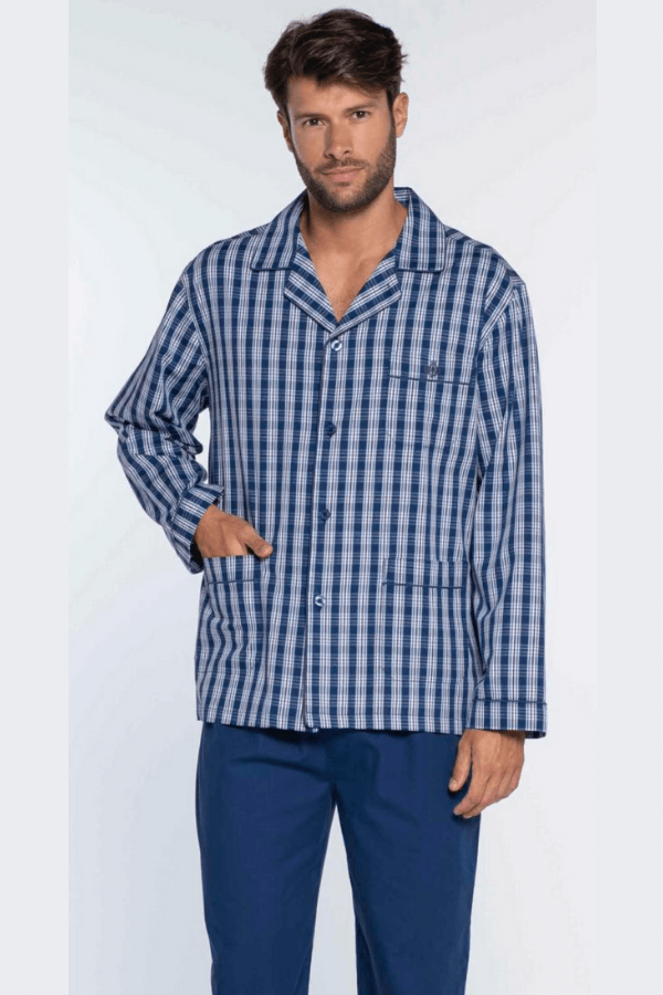 GUASCH Pánské pyžamo ERNESTO Tmavě modrá XL