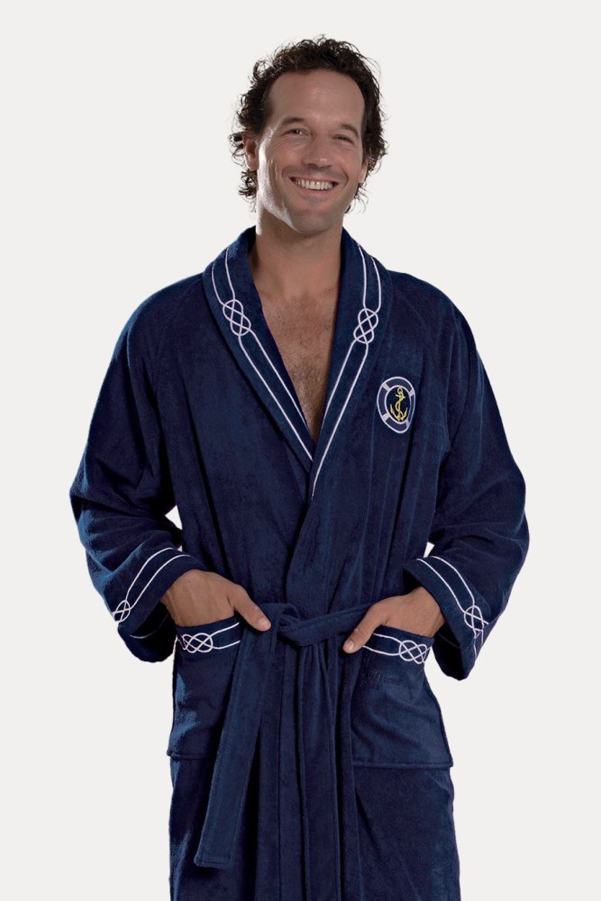 Soft Cotton Luxusný pánsky župan MARINE MAN v darčekovom balení