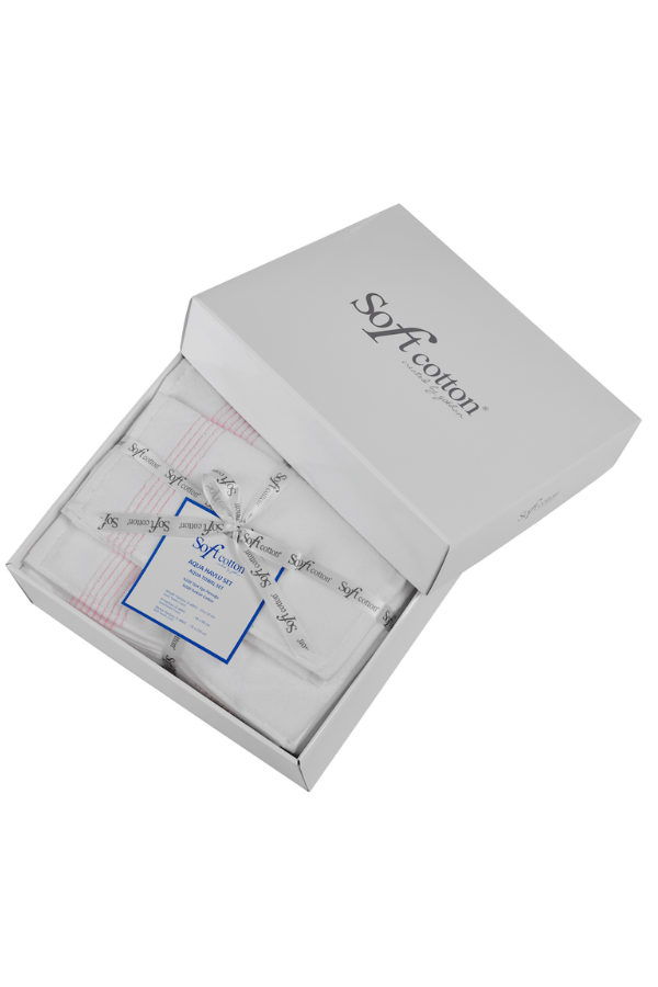 Soft Cotton Darčeková sada uterákov a osušiek AQUA