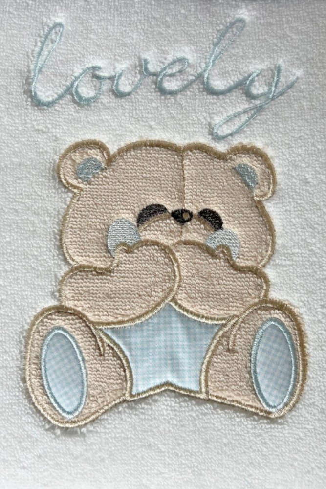 Dětská dárková sada ručník a osuška LOVELY, 2 ks Světle modrá