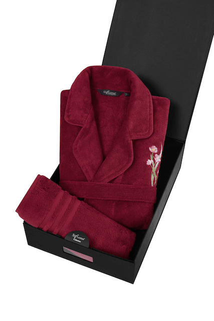 Soft Cotton Luxusný dámsky župan + uterák LILLY v darčekovom balení