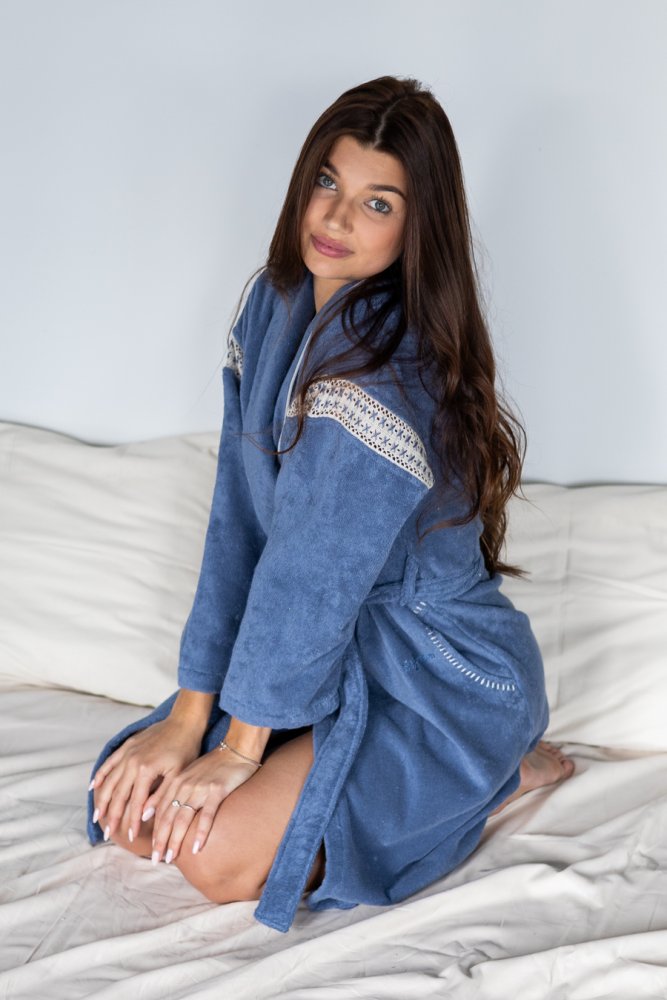 Soft Cotton Krátky dámsky župan VIVIAN